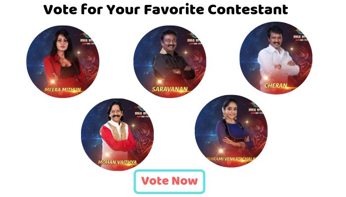 Live Bigg Boss Tamil Season 3 Online Voting and Results 2019