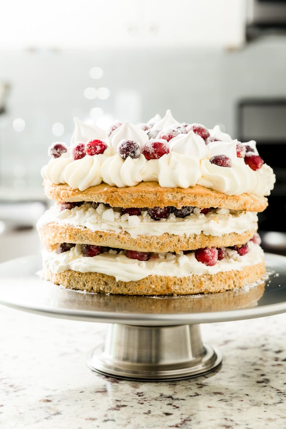 Eton Mess Cake - Cranberry Eton Mess Cake Recipe