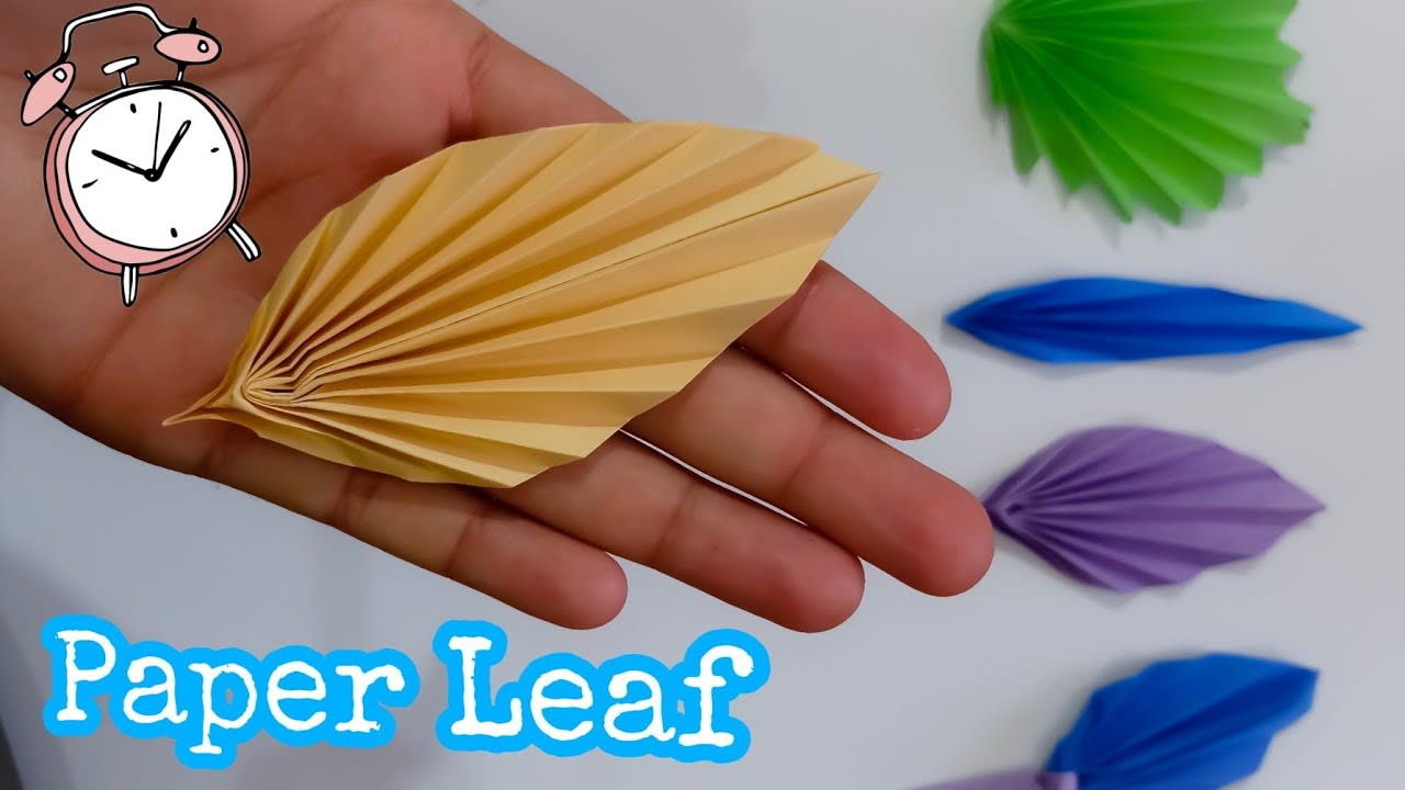DIY PAPER Leaf Making in 1-MINUTES