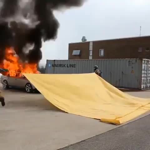 Car fire blanket