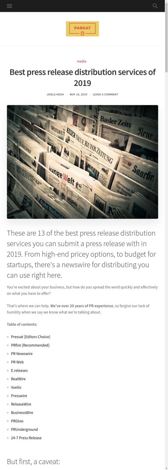 Best press release distribution services of 2019