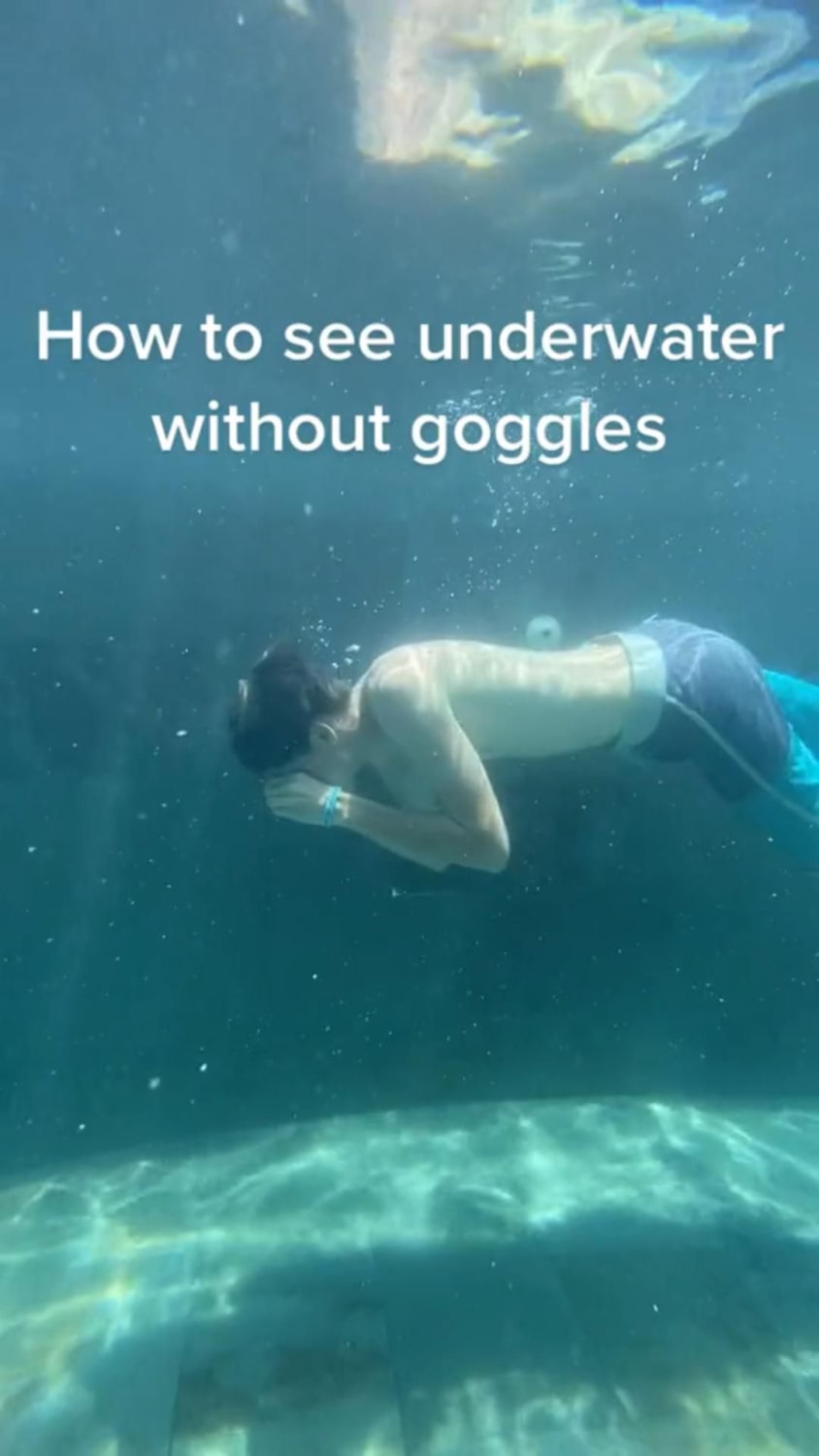 How to see underwater without goggles