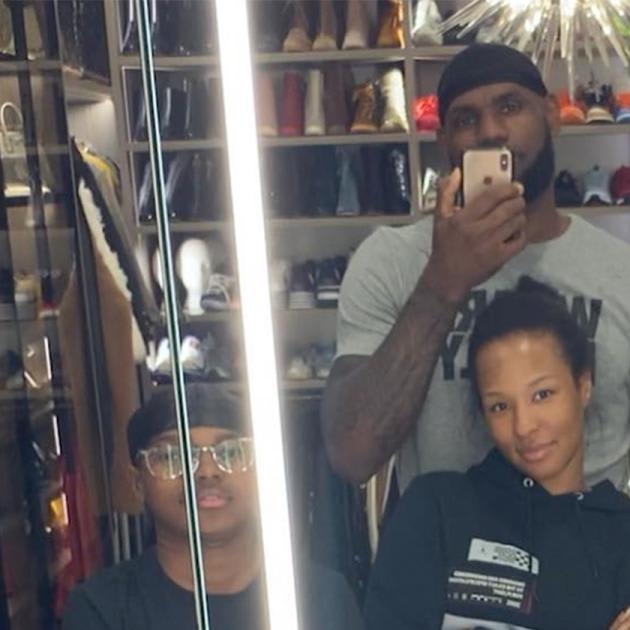 LeBron James Shares Sweet Family Photo After Being Away for '18 Straight Days'