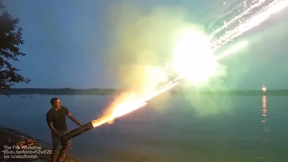 Fireworks minigun
