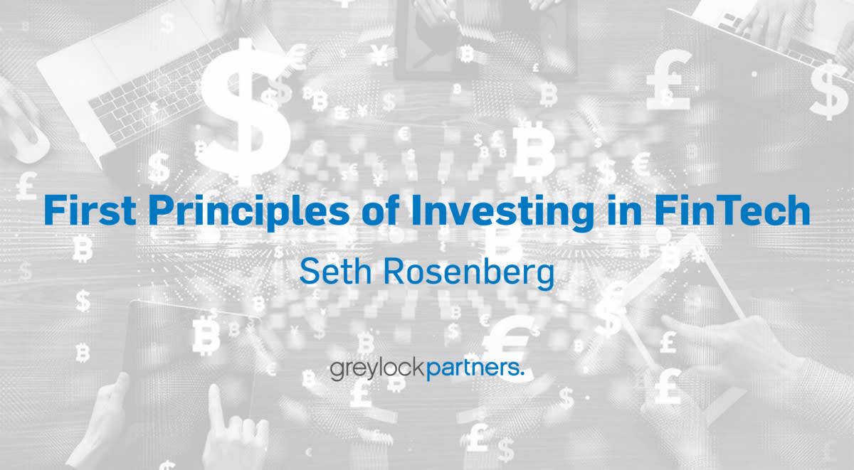 First Principles of Investing in FinTech