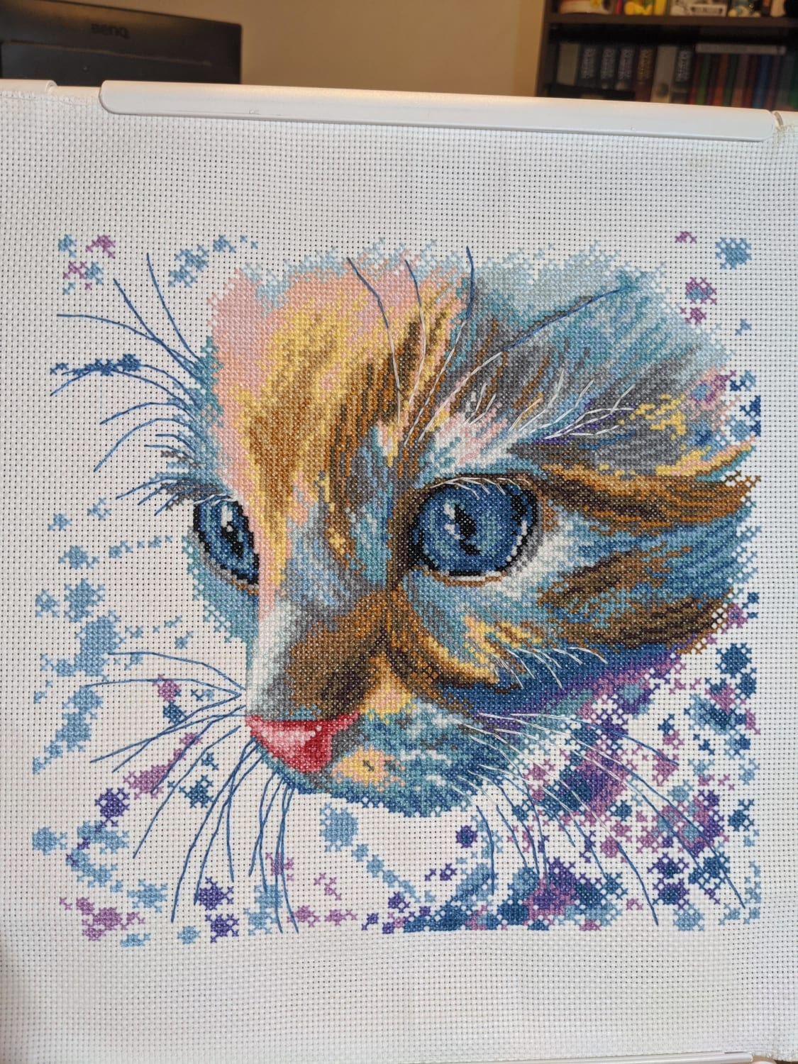 [FO] Watercolour cat by Captain Crafts. Took 1 month, my quickest project and I love it!