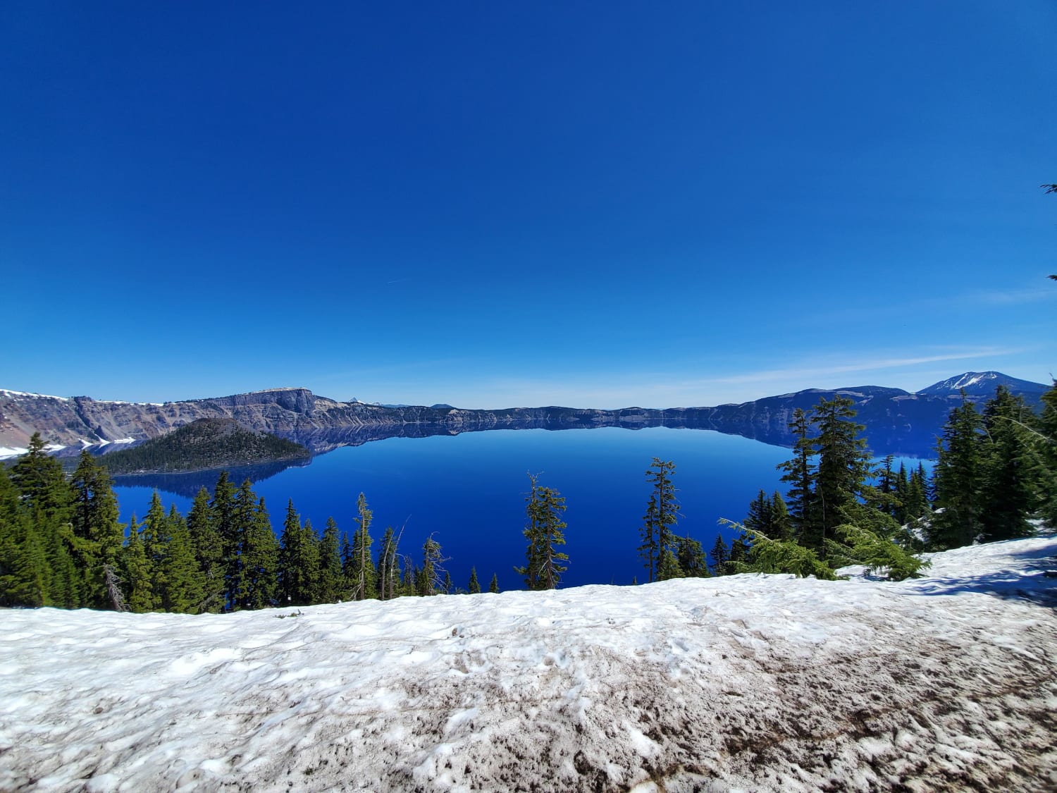 Had the chance to visit Crater Lake in Oregon this past summer. Have never seen water so blue...