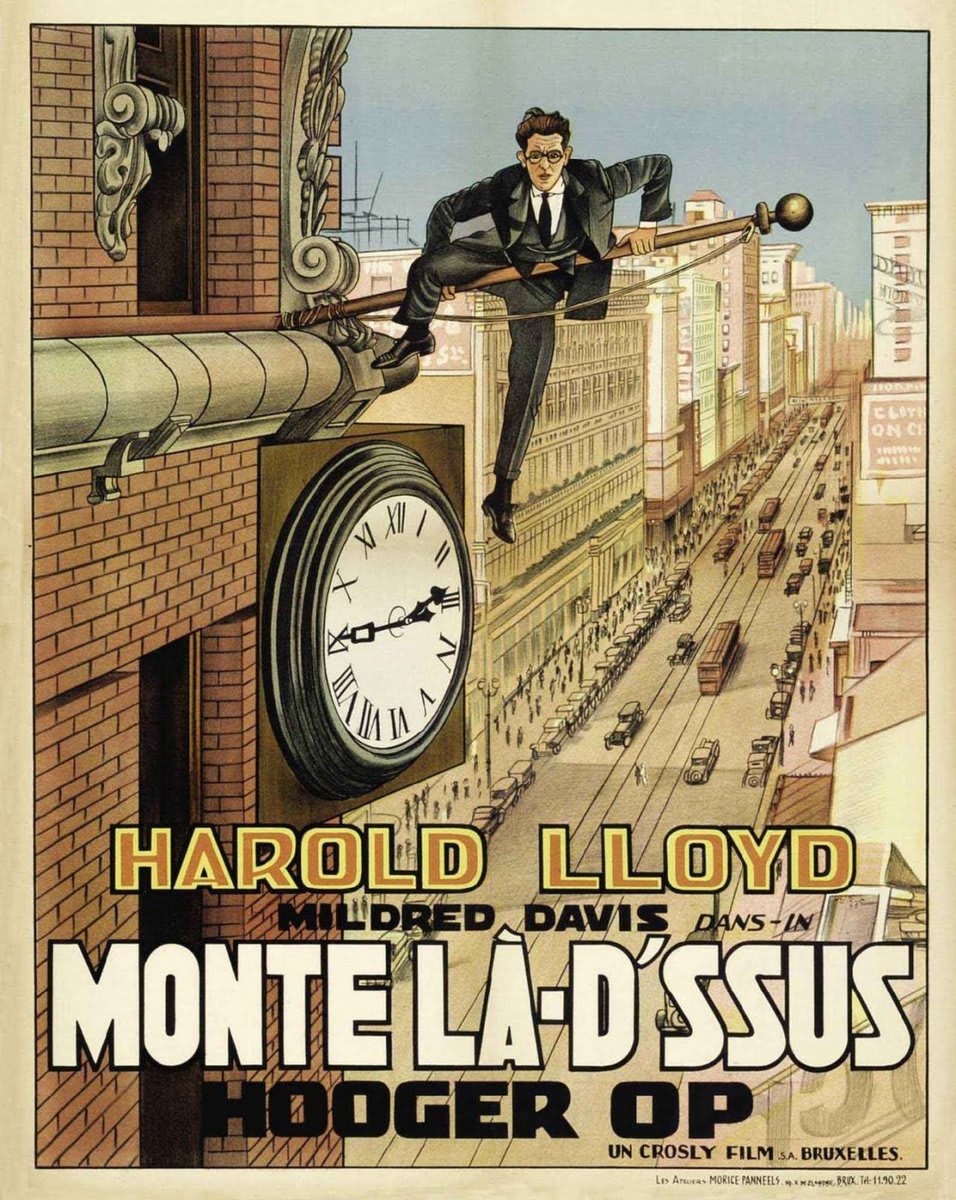 BTD - Harold Lloyd - SAFETY LAST! - 1923 - French release poster