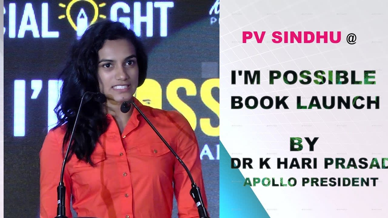 PV Sindhu launched I'm Possible book at Taj Deccan, Hyderabad