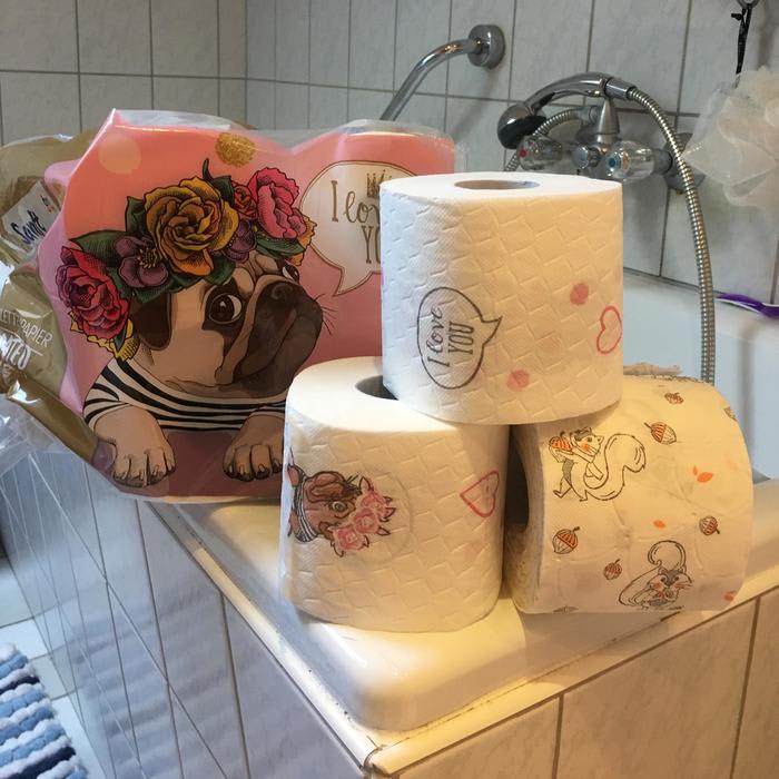 Patterned Toilet Paper, One of my Favourite Things About Germany.