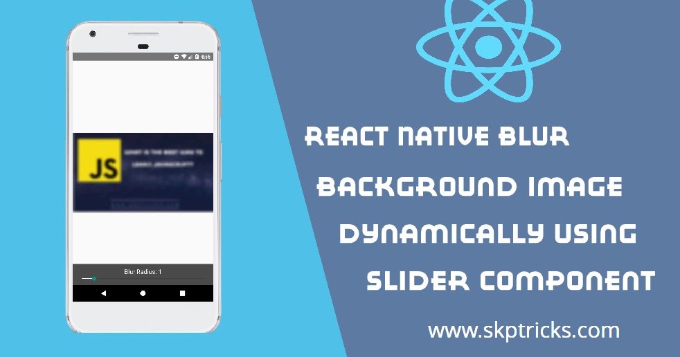 React Native Blur Background Image dynamically using Slider Component
