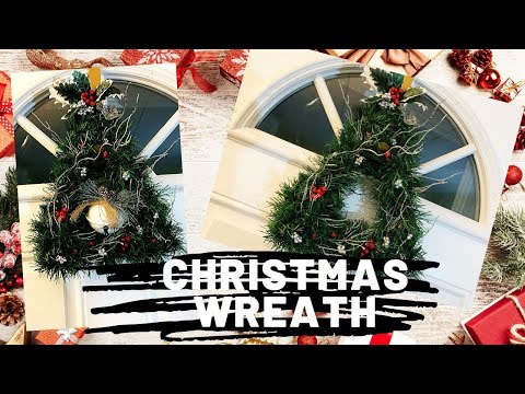 Easy Christmas Tree Triangle Dollar Tree Wreath DIY