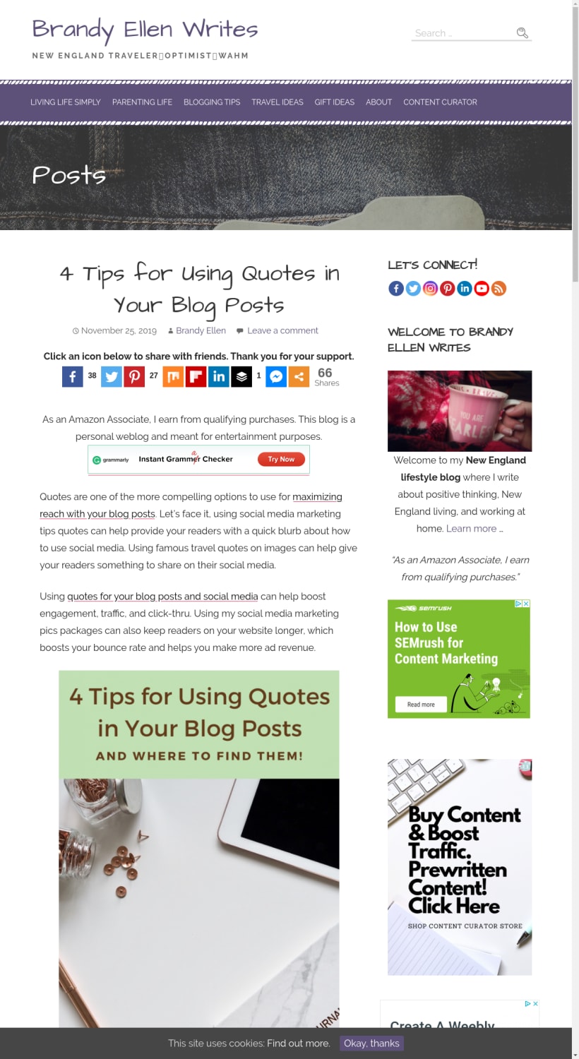 4 Tips for Using Quotes in Your Blog Posts