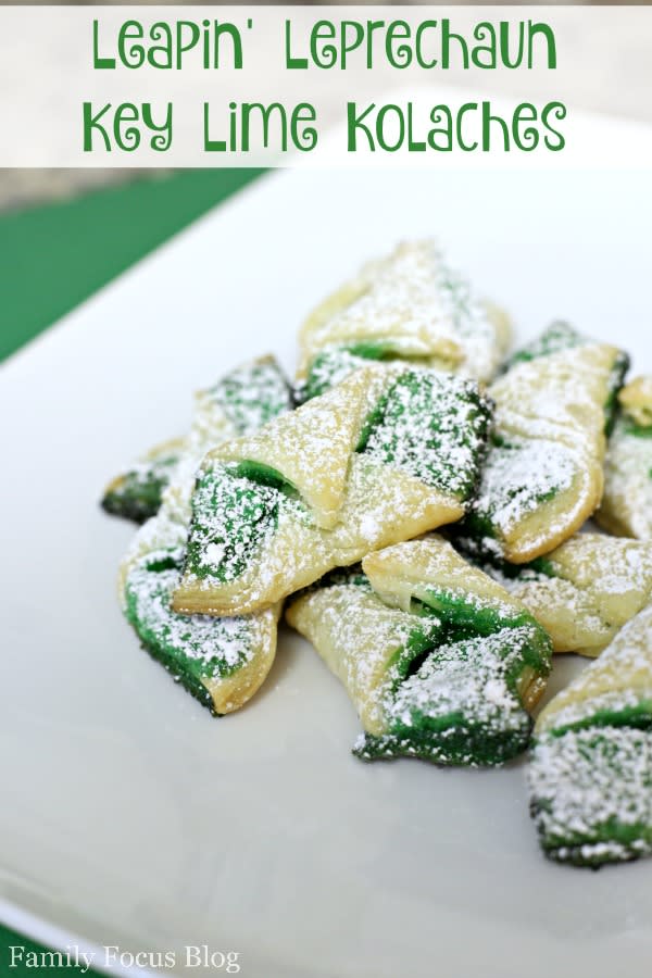 St. Patrick's Day Cookies: Leapin' Leprechaun Key Lime Kolaches