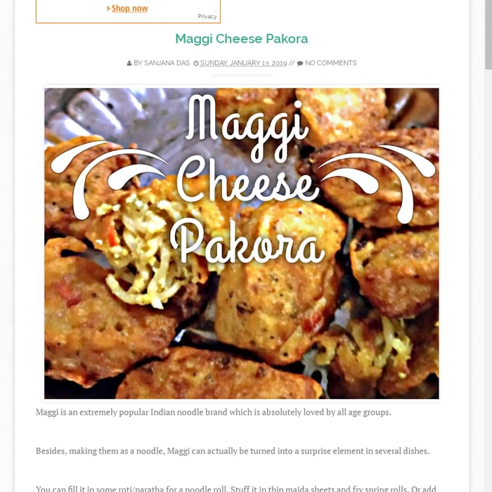 Recipe 57: Maggi Cheese Pakora ~ Spices n Secrets