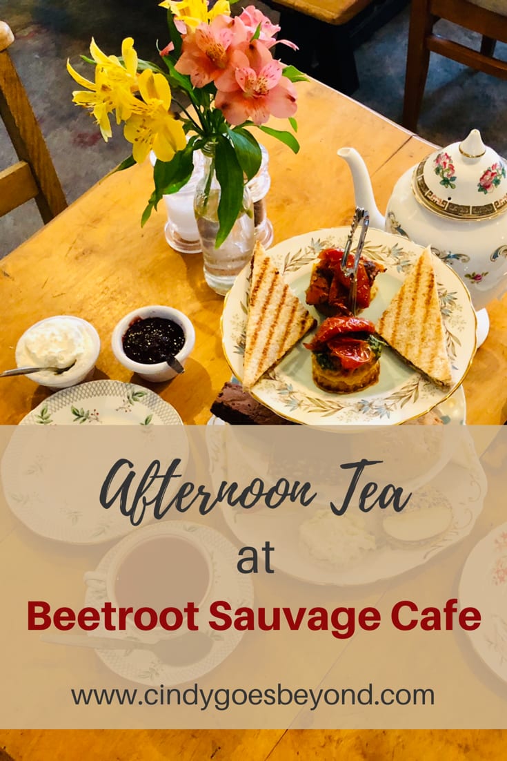 Afternoon Tea at Beetroot Sauvage Cafe