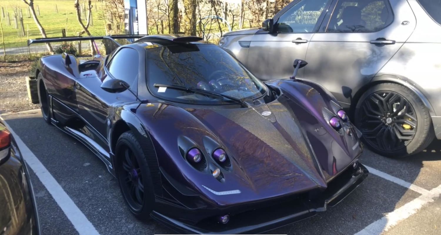 1/1 Zonda previously owned by Lewis Hamilton and sold for $11 million spotted in The Lake District, UK