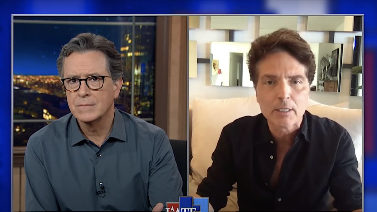 Supervillain Richard Marx breaks into The Late Show feed to mock Rand Paul's Twitter accusations
