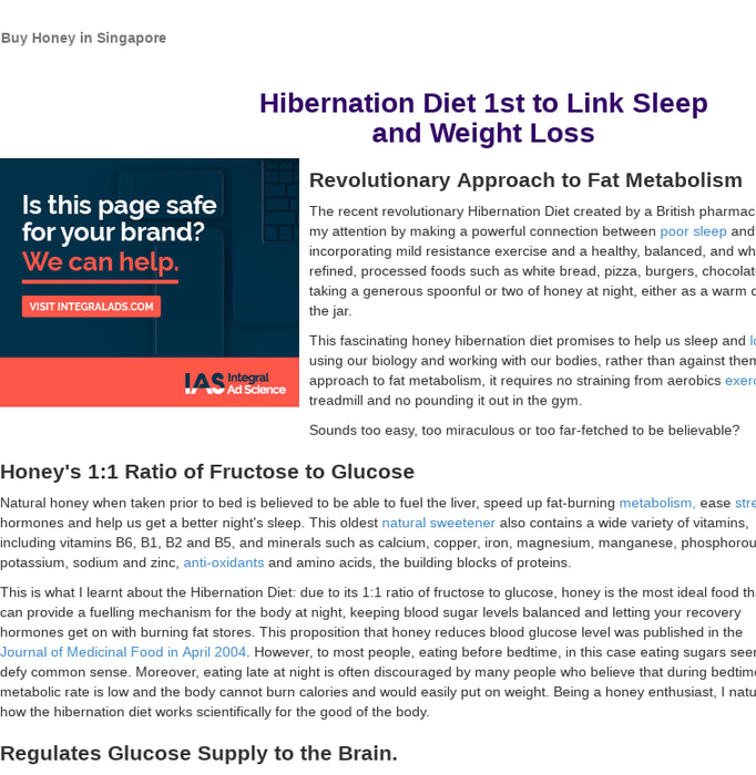 Hibernation Diet 1st to Link Sleep and Weight Loss