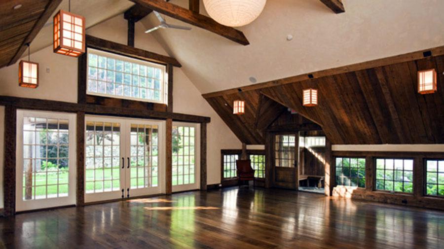 Yoga studio in converted barn, Bedford Post Inn, New York