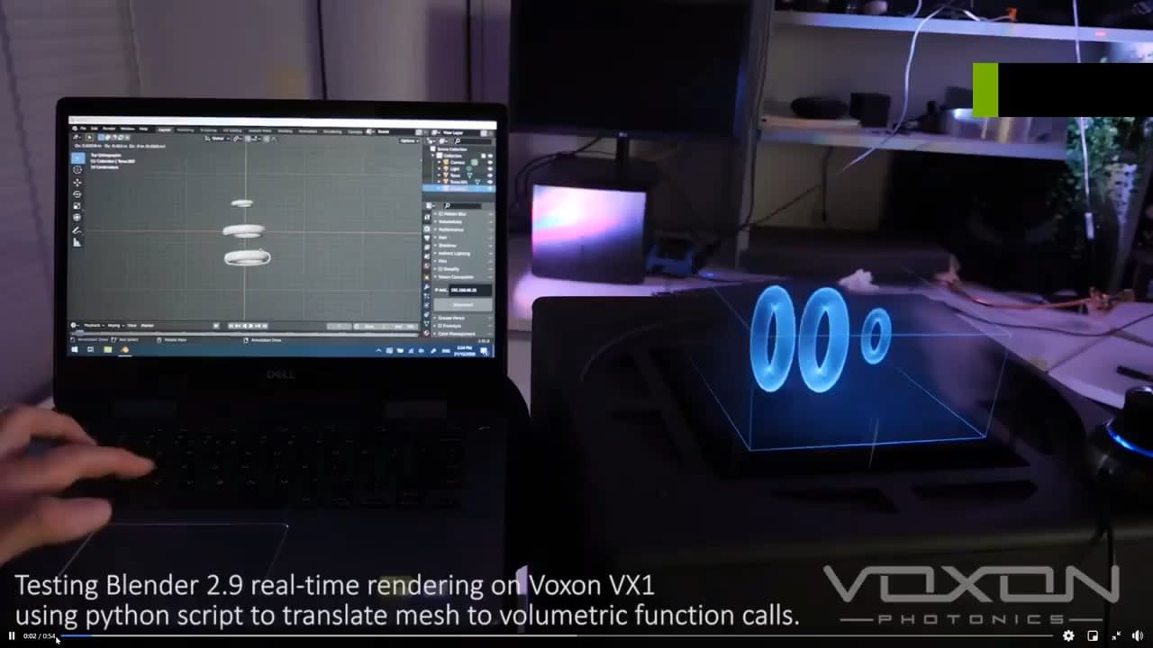 Displaying 3D models in real-time