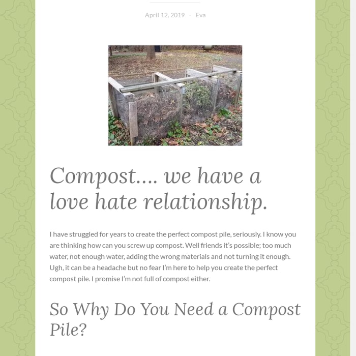 Why You Should Have a Compost Pile and How to Start One -