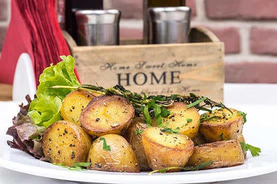 Recipes with roasted potatoes . Simple and comforting