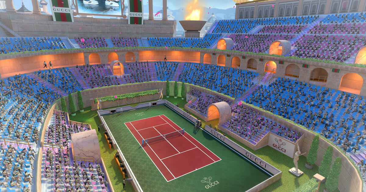 Gucci launches a gaming partnership with Tennis Clash