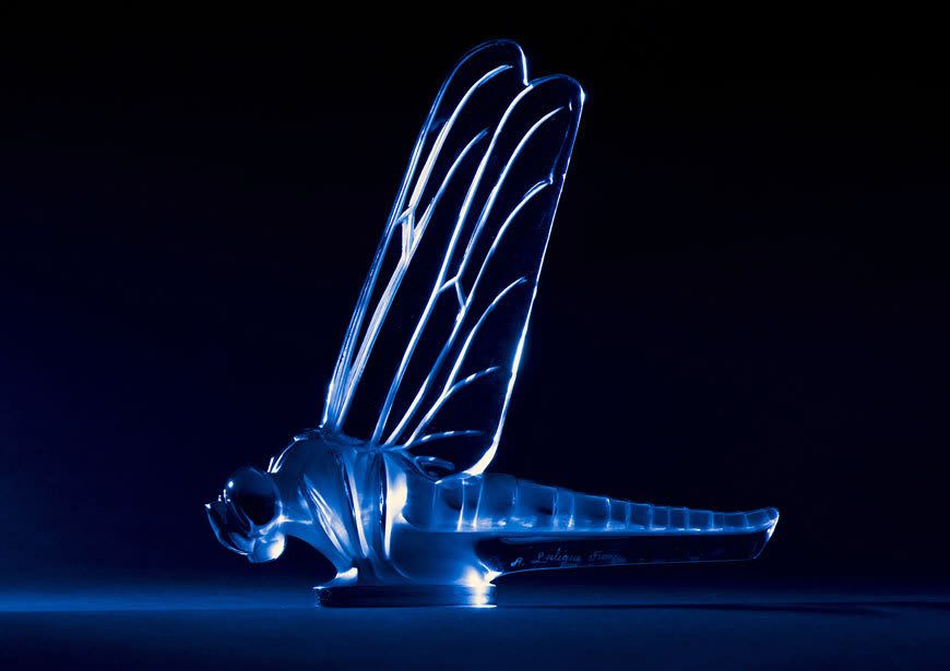 Dragonfly hood ornament by René Lalique