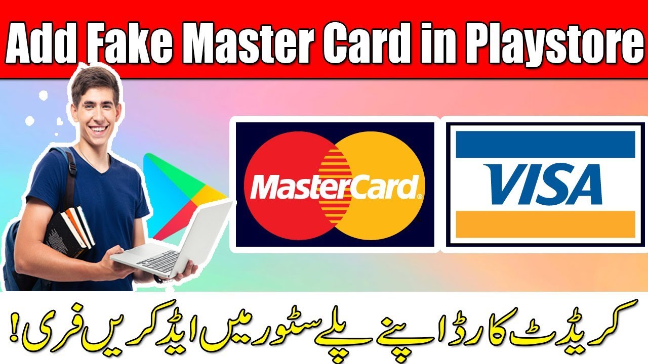 How to add mastercard in google play store 2020 - fake credit card