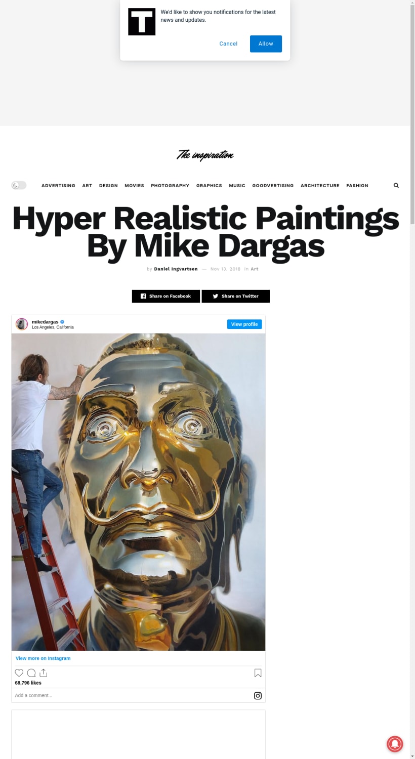 Hyper Realistic Paintings By Mike Dargas