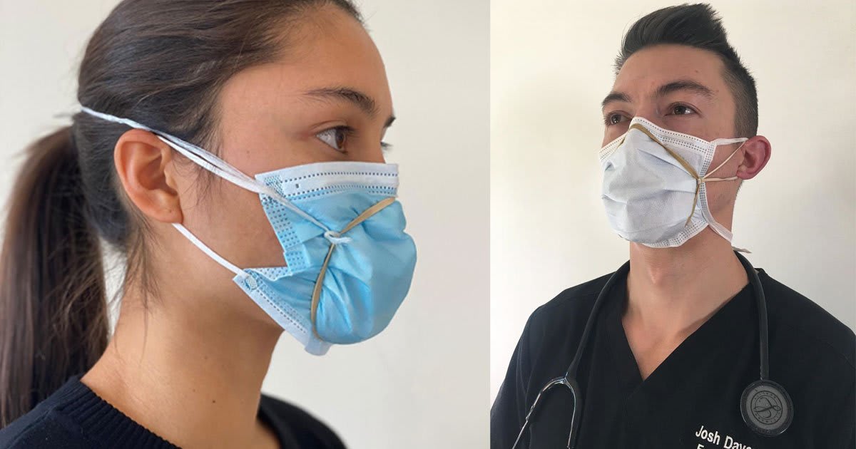 former apple engineer shares a simple DIY fix to seal your surgical mask