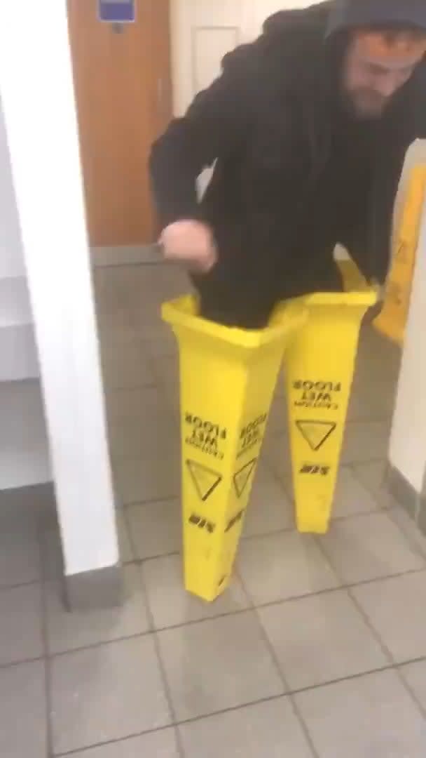 HMB while I try to walk in plastic stilts