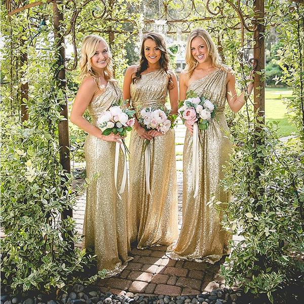 4 Uncommon Necklines to Check before Buying Gold Sequin Bridesmaid Dresses