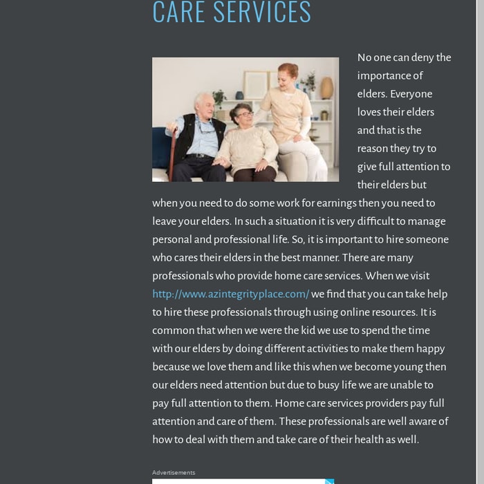 Take Care of Your Elders With Utmost Love With The Help of Home Care Services