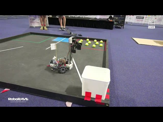 I built a tennis ball collecting robot for a competition in Australia and won!