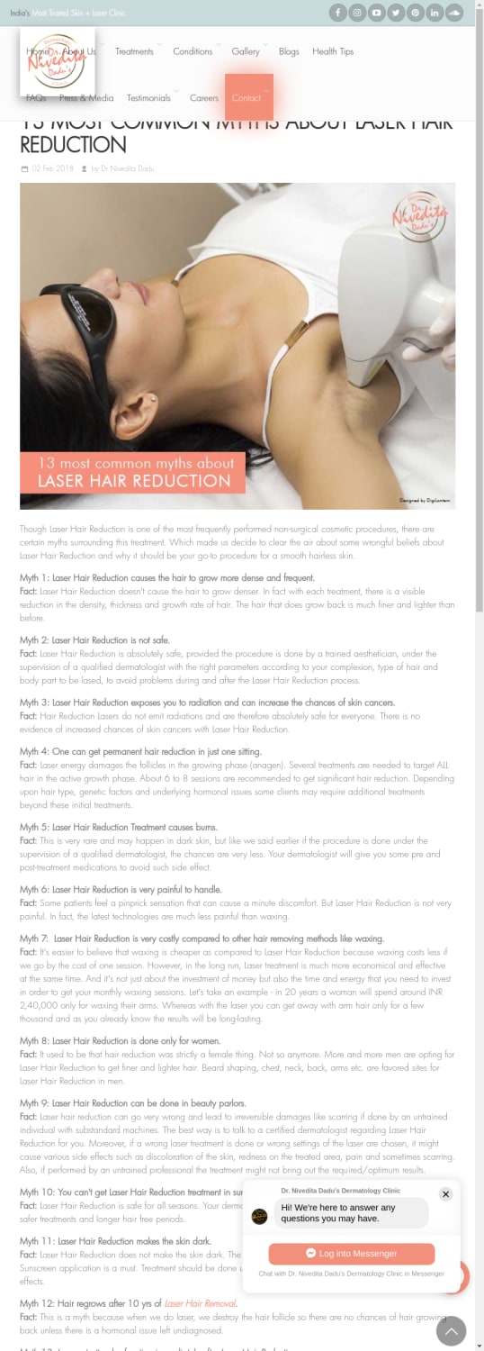 13 Most Common Myths About Laser Hair Reduction
