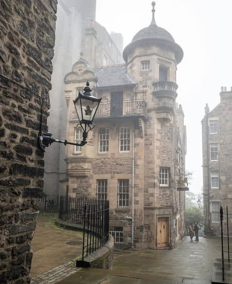 Misty mornings in Edinburgh, Scotland.