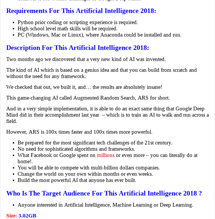 Artificial Intelligence 2018 (Downloadfreetutorials.us)