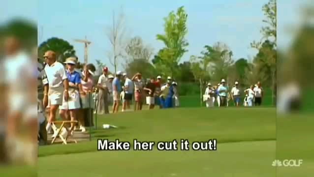 Woman Shanks Golf Ball Into The Crowd TWICE