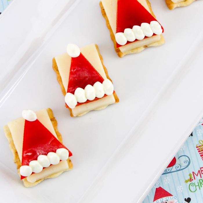Santa Hat Appetizer - Stylish Cravings Holiday Recipes