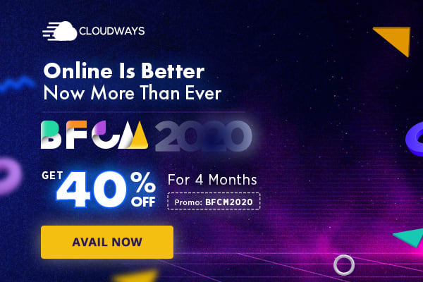 Cloudways Black Friday Offer 2020