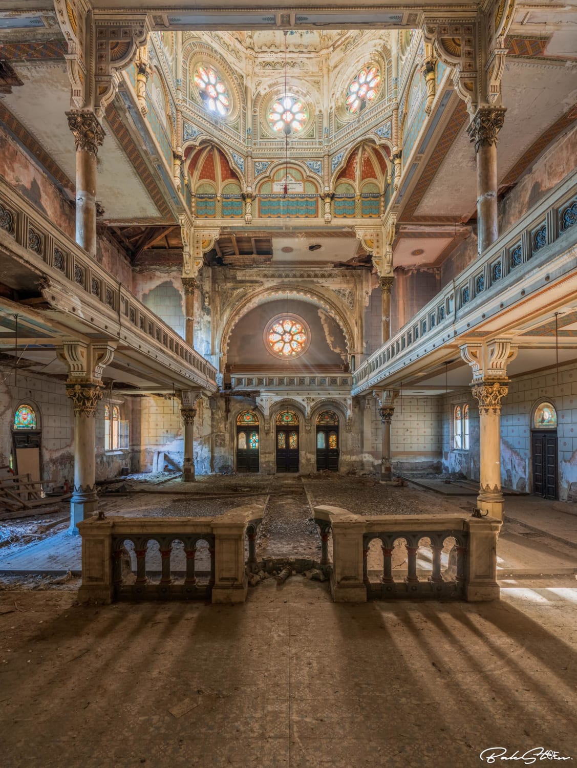 This synagogue has been abandoned for over 30 years.