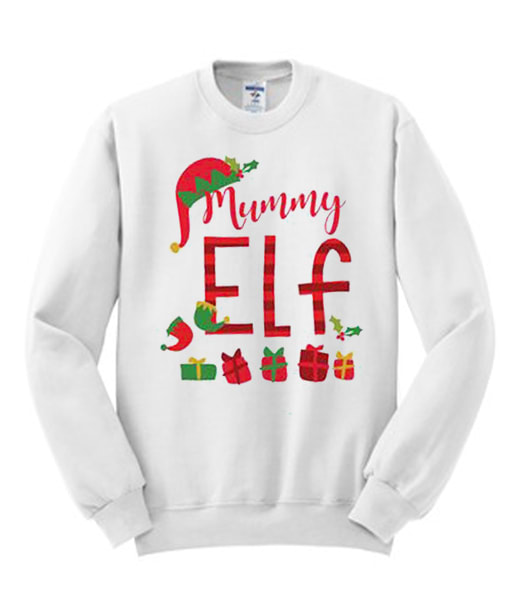 Mommy Elf impressive graphic Sweatshirt
