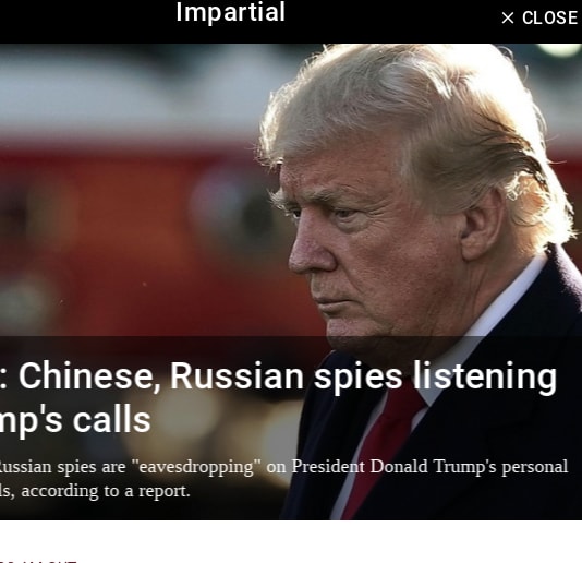 Report: Chinese, Russian spies listening to Trump's calls