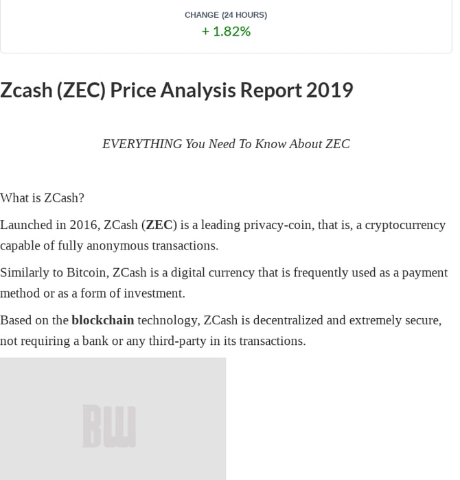 Zcash (ZEC) Price Now in USD & Predictions