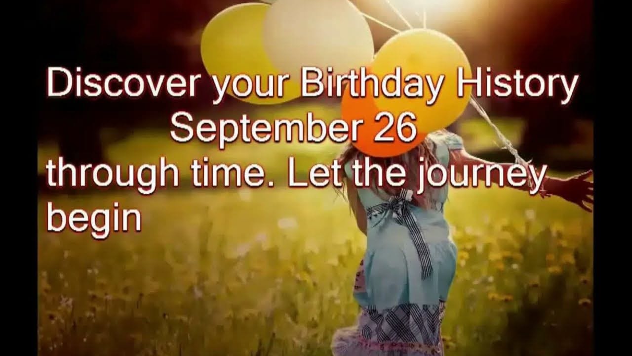 Happy Birthday Wishes September 26