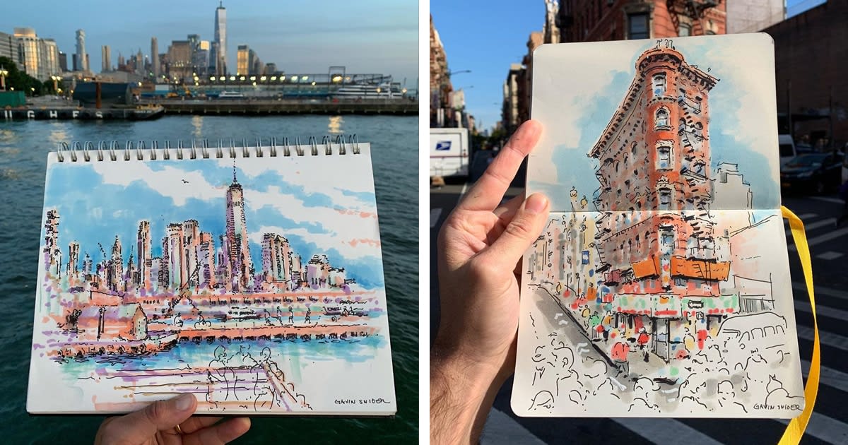 Artist Explores New York City Through Energetic Sketches of Its Buildings and People