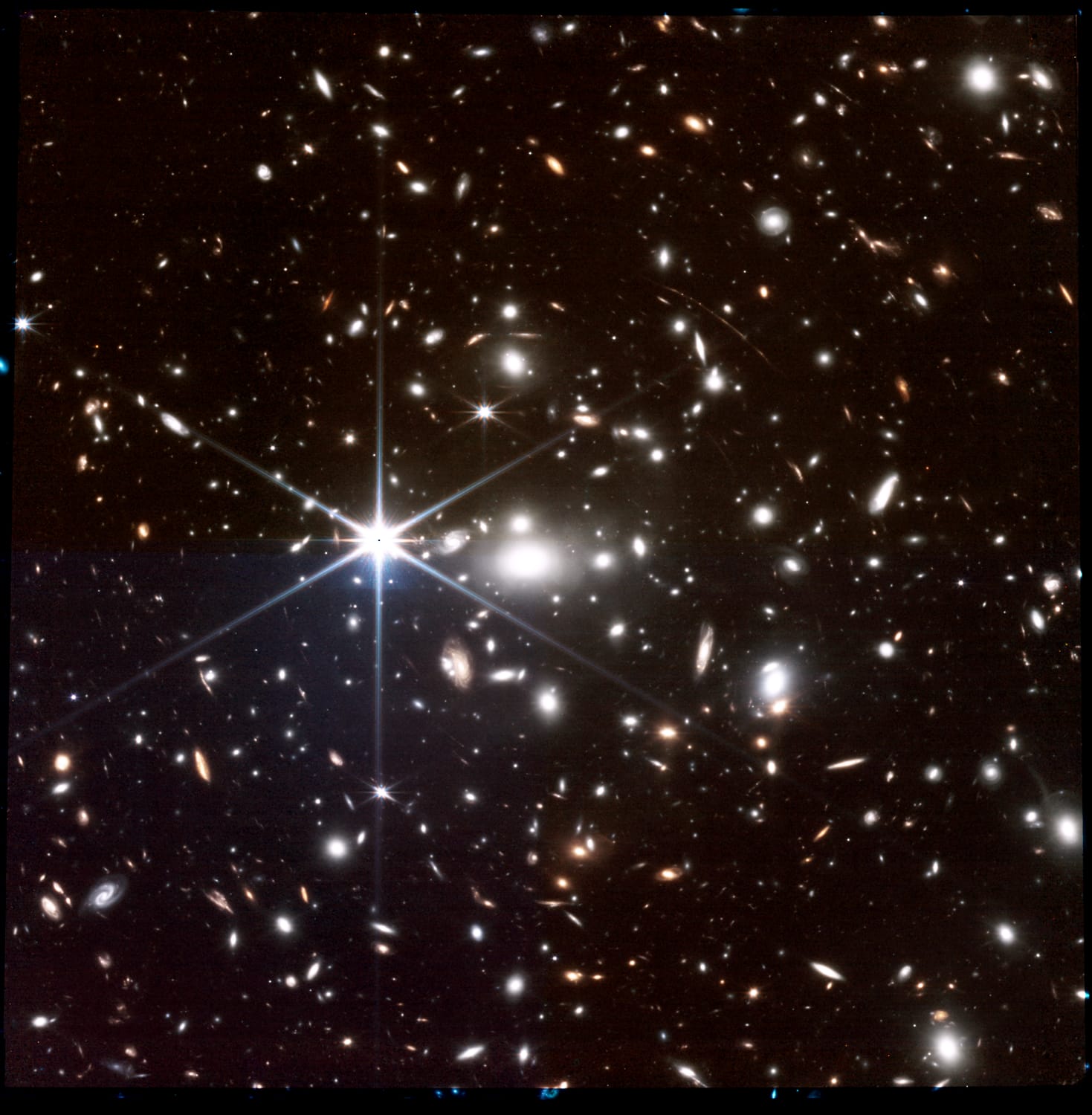 I made this image using JWST data from the MAST database. The star ...