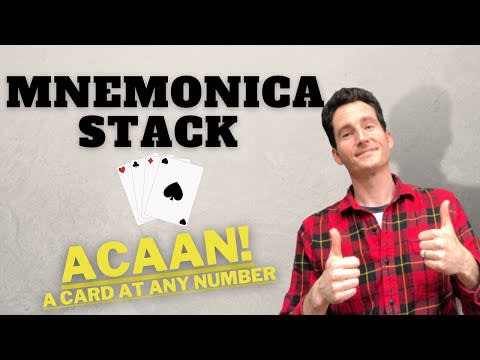 Mnemonica Stack ACAAN Trick - A Card at Any Number Magic Card Trick